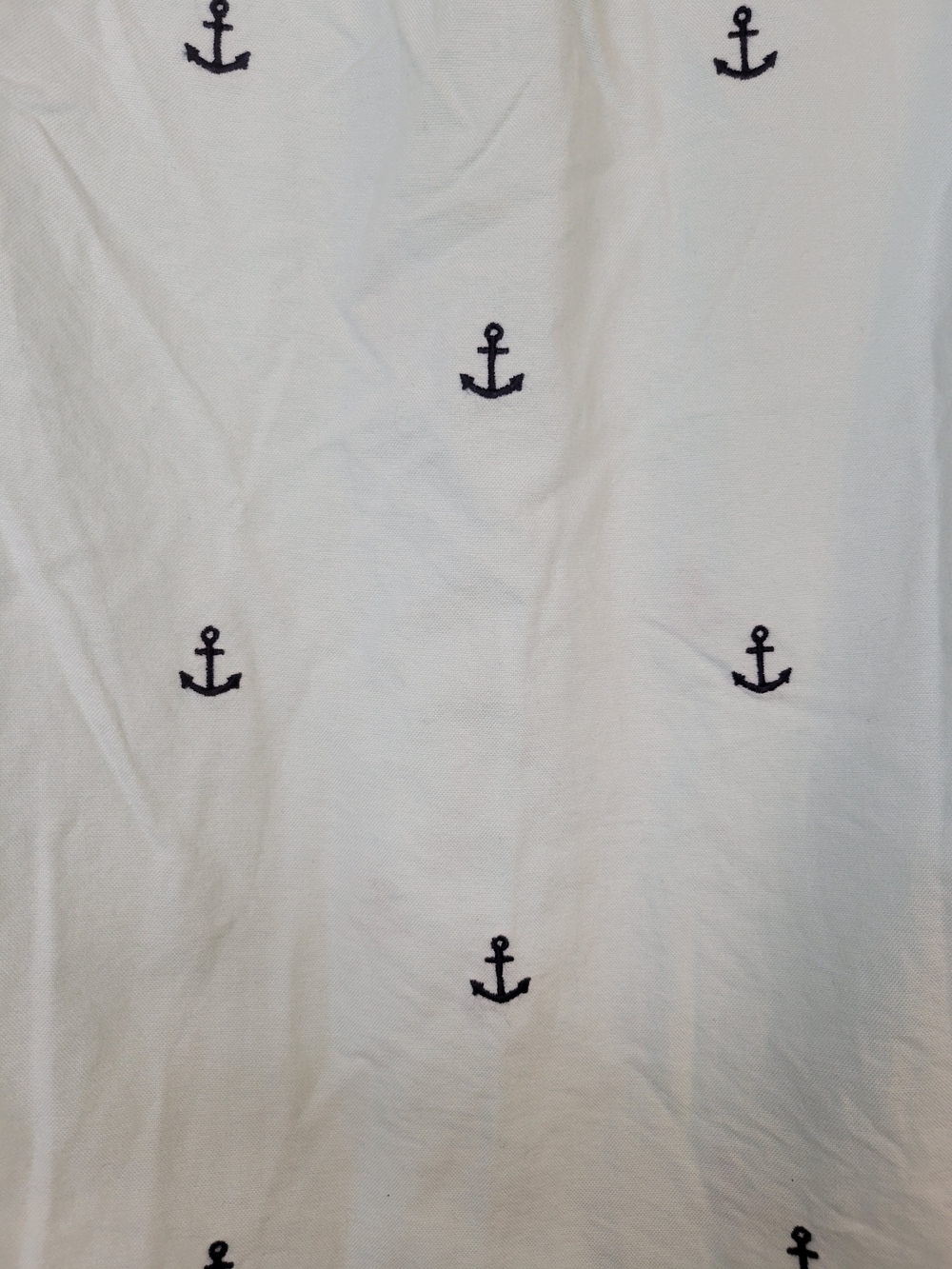 Janie and Jack Boys' Light Blue Anchor Button-Down Shirt - Picture 5 of 7